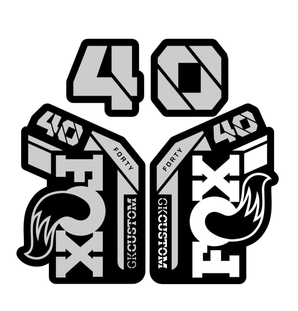 Chrome Fox 40’s decal